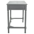 thumbnail image 4 of SAFAVIEH Layce Solid Retro 2 Drawer Writing Desk, Distressed Grey, 4 of 15