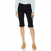 Rafaella Weekend Denim Skimmer Shorts in Black, Size 6