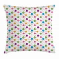 thumbnail image 1 of Star Throw Pillow Cushion Cover, Celebration Balloons and Confetti Pattern Festive Colorful Arrangement Party Theme, Decorative Square Accent Pillow Case, 20 X 20 Inches, Multicolor, by Ambesonne, 1 of 2