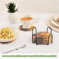 thumbnail image 6 of Haosy Set of 6 Drink Woven Coaster with Holder Heat Resistant Non-Slip Bar Coasters 4 Inches Turtle Beach Sunset, 6 of 7