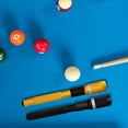 thumbnail image 1 of 2Pcs Billard Billard Queues Extension Télescopique Snooker Rallonge d'Extrémité Jaune Noir, 1 of 10