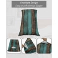 thumbnail image 7 of Vintage Teal Stripe Pillow Covers Standard Size 2 Pack, Farmhouse Shabby Turquoise Soft Bed Throw Pillowcases Breathable Cooling Long Lumbar Body Pillow Sham Cover for Bed Sofa 20''x26'', 7 of 7