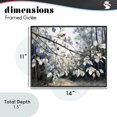 thumbnail image 4 of Stupell Industries Traditional Blue Fall Branch Leaves Black Framed Giclee Art, 14 x 11, by Franklyn Gregory, 4 of 8