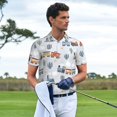 thumbnail image 3 of Balery Trains And Cactuse Camisa Polo de Hombre con Estampado, de Manga Corta y Tejido Medio, Camisa Tipo Golf Polo-Large, 3 of 6