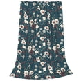 thumbnail image 2 of Balery Vintage Floral Manta de Felpa Suave y Acogedora – Cobija de Franela Aterciopelada para Cama, Lavable y Cálida para Sofá, Mascotas, Transpirable-80"x60", 2 of 7