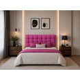 thumbnail image 1 of Cabecera El Bazar Store Linq Individual Rosa Ajuste de altura Moderna abotonada, 1 of 5