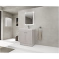 thumbnail image 4 of JERFIT 30 inch Khaki Modern Bathroom Vanity with White Resin Sink, Soft Close Doors, Adjustable Shelf & 3 Handle Options, 4 of 10