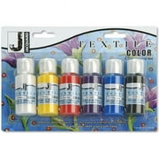 Jacquard Textile Color Paint Set 1oz 6/Pkg- , Pk 1, Jacquard Products
