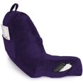 thumbnail image 5 of XXL Husband Pillow Purple Backrest with Arms - Reading Pillow with Shredded Memory Foam, Ultra-Comfy Removable Microplush Cover & Detachable Neck Roll - Unmatched Support Sit Up Pillow for Bed, 5 of 9