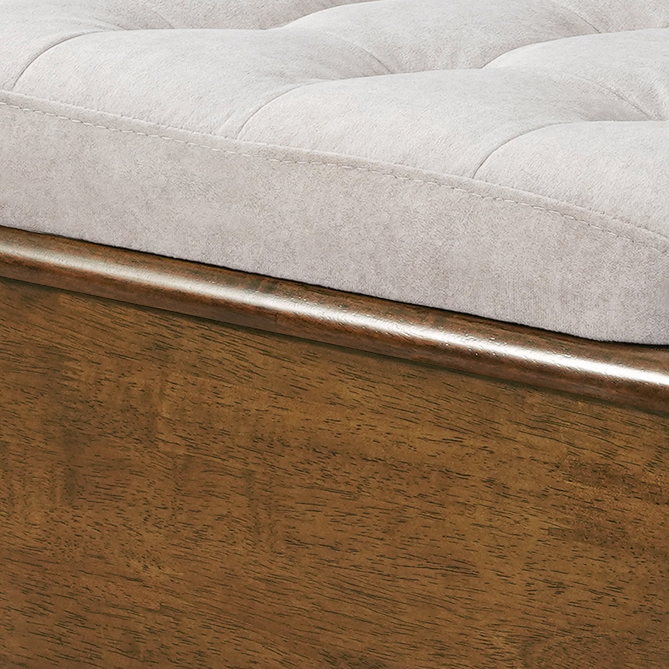 Christopher Knight Home Cat House Ottoman, Wooden Footstool with Pet Hideaway, Tufted Seat, Walnut