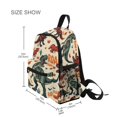 thumbnail image 3 of FORMRS School Backpack with Front Zippered Pocket 12" Student Travel Daypack, Beige Dinosaurs Pattern, 3 of 6