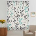 thumbnail image 3 of Aqua Grey Botanical Sheer Curtains 54 Inches Long, Rustic Country Spring Floral Summer Leafv Light Filering Curtains, Breathable Simi Curtain Privacy Drapes for Kitchen Bathroom Window Treatment, 3 of 9