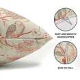 thumbnail image 2 of Vintage Floral Bird Lumbar Pillow Covers 12x20 Inch Set of 2 Coral Flowers Leaves Decorative Throw Pillows for Couch Chinoiserie Pillow Cases Home Decor for Sofa Bed Porch Living Room Outdoor, 2 of 6