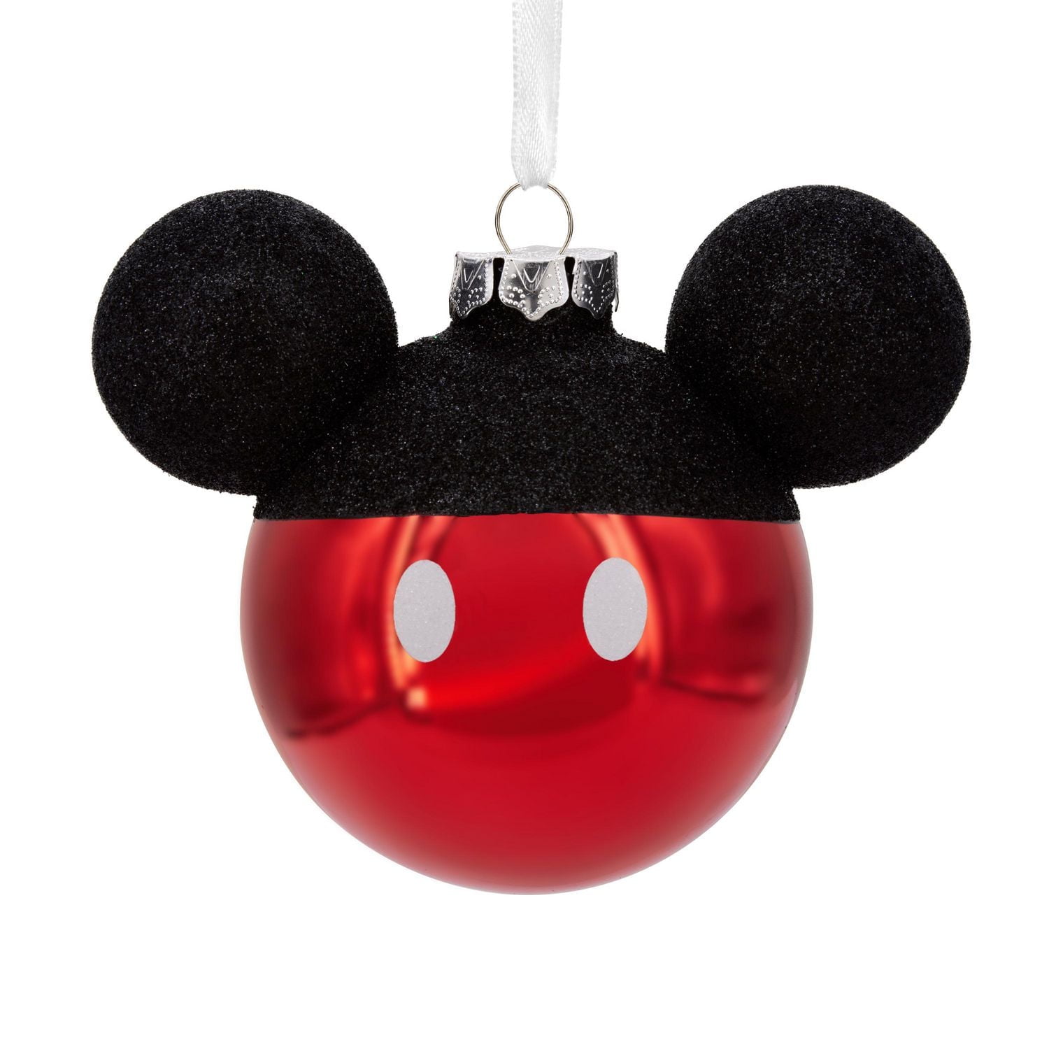 Décoration Hallmark de Noël (Tête de Mickey, Disney, en verre soufflé)