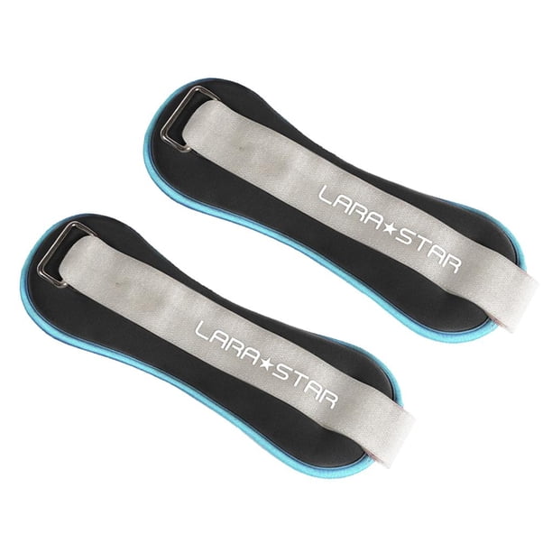 Pesas de tobillo ajustables de 2,2 libras para mujeres y hombres, para culturismo y correr. Negro