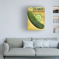 thumbnail image 4 of Canvas Wall Art - Debbi Wetzel 'Seed Packets 12 - Cucumber' Wall Art for Living Room, Bedroom, or Office Décor by Trademark Fine Art - 24 x 32 Inches, 4 of 4