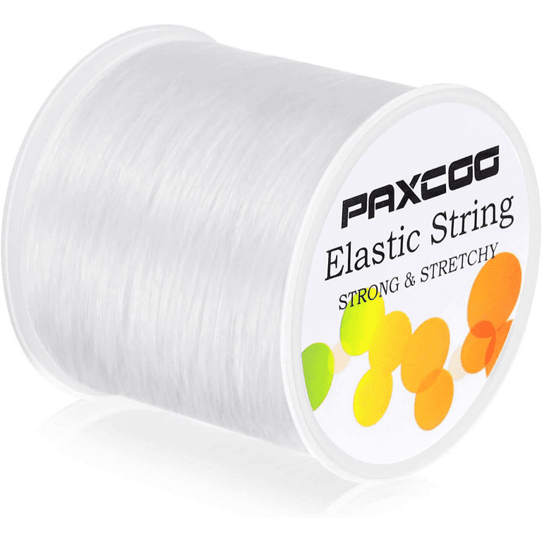 Paxcoo 0.8mm Elastic String, Stretchy Bracelet String Crystal