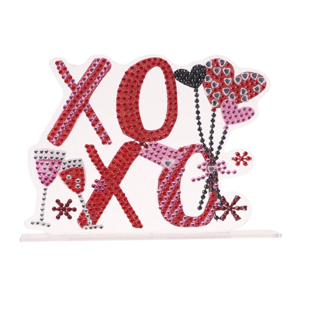 Cuadros Decorativos Bricolaje hecho a mano Diamond Painting 5D Día de San Valentín Decoración acríli Tmvgtek embutido en tela