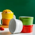 thumbnail image 4 of Kmbangi 6Pcs Baking Ceramic Bowl with Vertical Pattern Round Shape, 4 of 5