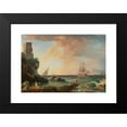 thumbnail image 2 of Jean Henry d’Arles 24x18 Black Modern Framed Museum Art Print Titled - Harbour Scene, 2 of 5