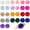 Multi-color, variant on 10Pcs Black Faux Fur Pom Poms for Hats - 3.2 Inch Fluffy Pom Poms with Elastic Loop for DIY Crafts