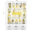 thumbnail image 3 of Bees Gnome Mailbox Covers - Summer Mailbox Covers Magnetic Standard Size, Retro Mailbox Wraps Post Letter Box Cover Standard Size 18" X 21"for Garden Yard Decorations, 3 of 6