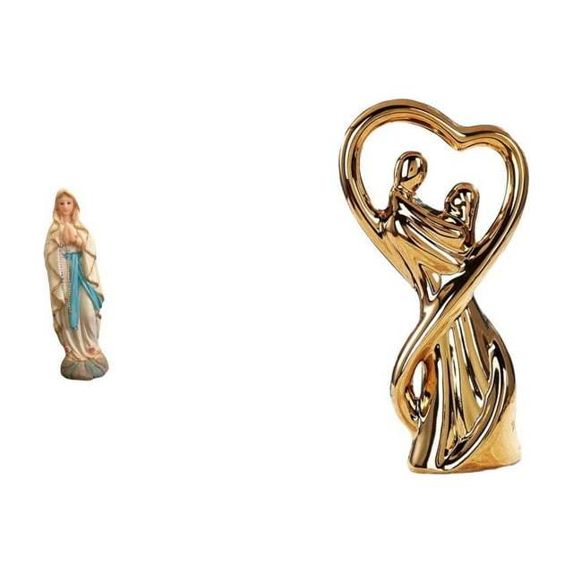 Estatua de resina de una pareja, figura de María, escultura de arte moderno, adorno de cerámica, ideal para decorar la sala de estar, el dor