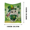 thumbnail image 2 of Rbaofujie Toddler Blanket St. Patrick'S Day Series Flannel Blanket Home Office Nap Blanket Living Room Sofa and Spring Flannel Blanket Christmas Throw Blanket, 2 of 5