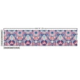 thumbnail image 3 of Ambesonne Abstract Fabric by the Yard Upholstery, Bohemian Hippie Pattern, 2 Yards, Plum and Cobalt Blue, 3 of 5