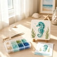 thumbnail image 3 of Sea Glass Art Kits Mosaic Kits for Adults, Stained Glass Arts and Crafts, Marine Animals Theme Arts and Crafts, Resin Kit for Beginners, Bookshelf, Wall, Windowsill, 3 of 7