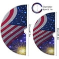 thumbnail image 3 of 4th of July Tree Skirt Xmas Tree Skirts Mat for Holiday Party Indoor Outdoor Home Office Decoration, 36 Inch, 3 of 6