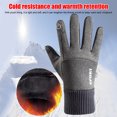 thumbnail image 5 of Guantes de bicicleta antideslizantes para deportes al aire libre correr motocicleta esquí (gris cáñamo), 5 of 5