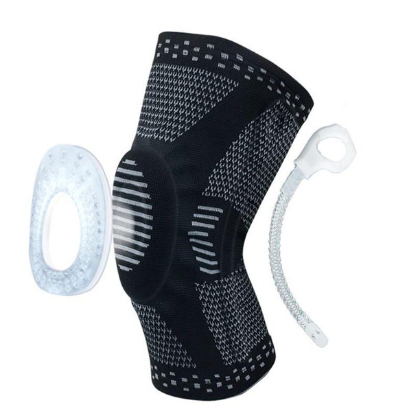 1 Pair Nylon Elastic Sport Knee Pads Breathable Support Knee Brace Running Fitness Hiking Cycling Knee Protector Walmart Com Walmart Com