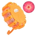 thumbnail image 3 of Emergency Light Blue/ Orange/ Green Round Beacon Light, LED Warning Light, Plastic For Camping, Hiking, Exploring Cars, Motorcycles, 3 of 8
