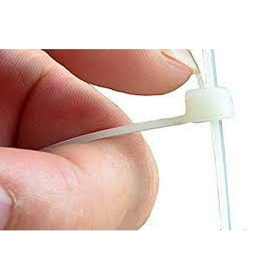 14" 50lb Natural Pawl Releasable Cable Ties 100/bag Part # RT14-50-9C-.19