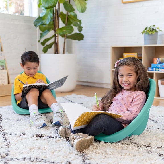 Leaf Floor Seat, Rocker Chair, Seafoam, 6-Piece