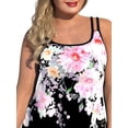 thumbnail image 4 of DYMADE Women Retro Style Floral Print Casual Loose Fit Sleeveless Tank Women, 4 of 4