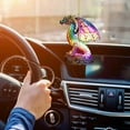 thumbnail image 5 of Stained Church Glass Style Animal Acrylic Pendant Hanging Decoration, Holiday Ambience Decoration Christmas Tree Car Rearview Mirror Decoration, 5 of 6