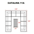 thumbnail image 3 of Catalina 11 Piece Outdoor Wicker Patio Furniture Set 11a, 3 of 6