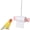 Pink, variant on Bird Shredding Toys, Parrot Rolling Paper Play Toy with Hanging Chain, Interactive Chewing Accessory for Parakeet Cockatiel Medium Parrot Cage Use(xxw)