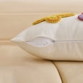 thumbnail image 5 of TanSiDing Easter Bunny Embroidered Cushion Cover Sofa Pillow Case, 3D Puffy Embroidery Soft Decorative Throw Pillow for Living Room Bedroom Holiday Decor, 5 of 7