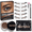 Ash Brown, variant on iMethod Eyebrow Stamp Stencil Kit,Eye Brow Stamping Kit for Perfect Bushy Brows,Waterproof & Long Lasting