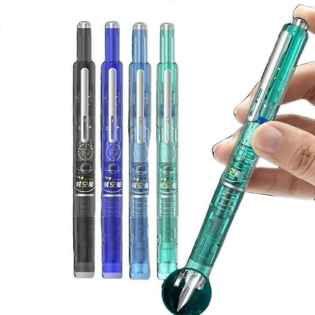 Fountain Pen Retractable:0.38mm Black Ink Barrel Includes 5 Ink Cartridges