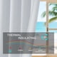 thumbnail image 3 of Cortinas Blackout Blancas, Juego de 2 Paneles, 52x72 Pulgadas, Cortinas Blackout con Bolsillo para Barra, Cortinas Térmicas Aislantes para Ventanas, Calor de Verano, Cortinas Sólidas con Privacidad A, 3 of 7