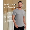 thumbnail image 4 of COOFANDY Men's Short Sleeve T-Shirts Crew Neck Casual Summer T Shirts 3 Pack Basic Tee Shirt, 4 of 6