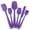 Purple, variant on YiBai 6 Piece Spatula Set Kitchen Spatula Utensil Set, Purple