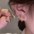 thumbnail image 2 of Pendientes Sure de 2 Ps, pendientes Sure sin perforaciones de Zunis, pendientes Sure------Código de producto 68512, 2 of 5