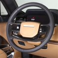 thumbnail image 3 of Para 2023 2024, accesorios de marco decorativo para cubierta de volante de automóvil, fibra de carbono ABS, 3 of 3