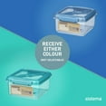 thumbnail image 2 of Sistema Ocean Bound Plastic Lunch Box Plus Cutlery, 1.2 L Food Storage Container, BPA-Free, Teal or Blue (Colour Not Selectable), 2 of 8