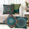 thumbnail image 3 of Set of 4 Decorative Pillowcases, Cushion Cover, Double-sided Printing, Datura Flowers, Short Plush, for Sofa, Patio Chair, Home, Car 18x18/45x45cm (Random Color), 3 of 5